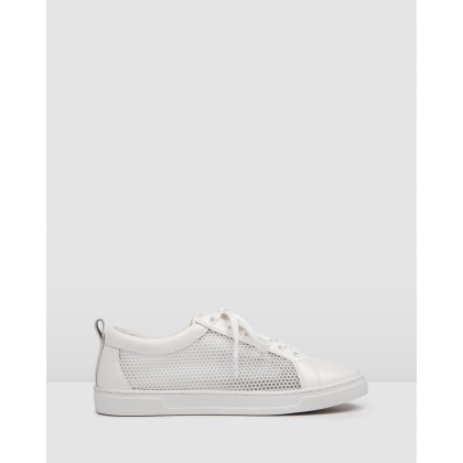 Flume Sneakers White Leather by Jo Mercer