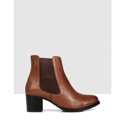 Hanna Ankle Boots Brown by Sempre Di