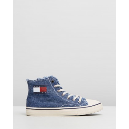 High-Top Sneakers - Women's Denim by Tommy Hilfiger