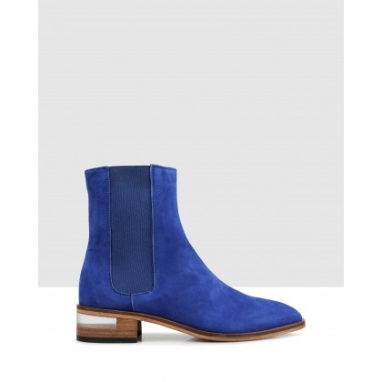 Ivy Ankle Boots Royal Blue by Beau Coops