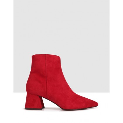 Janet Ankle Boots Rosso by Sempre Di