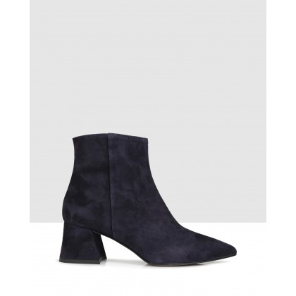 Janet Ankle Boots Navy by Sempre Di