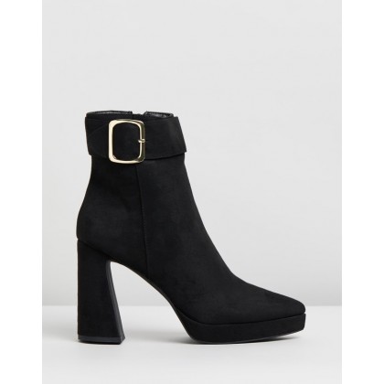 Kink Boots Black Microsuede by Spurr
