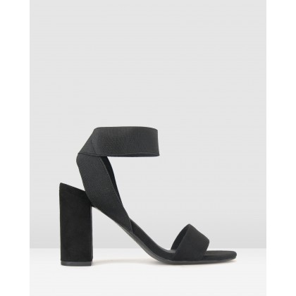 Kira Block Heel Sandals Black by Betts