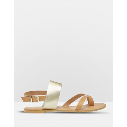 Laura Leather Sandals Pink by Oxford