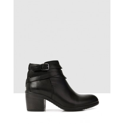 Leda Ankle Boots Black by S By Sempre Di