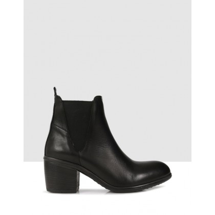 Lenora Ankle Boots Black by Sempre Di