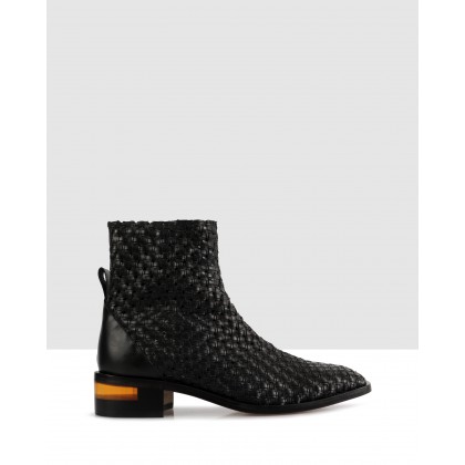 Lily Ankle Boots Black/black by Beau Coops