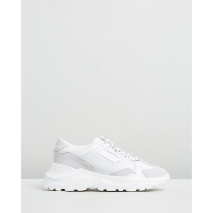 Low-Top Speed Trainers Bianco Ottico by Versace Jeans Couture