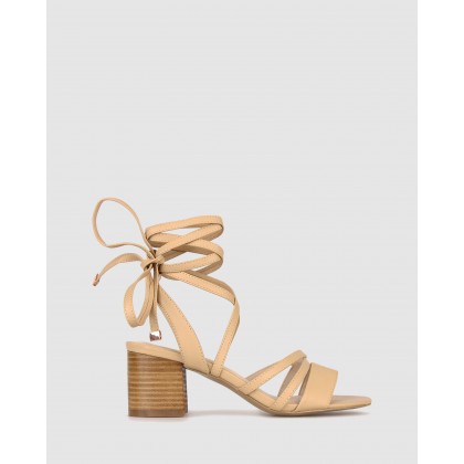 Malone Block Heel Sandals Nude by Betts
