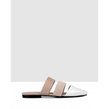 Marisa Slides Nude/fard/white by Beau Coops