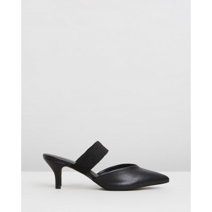 Miller Mules Black Smooth by Spurr