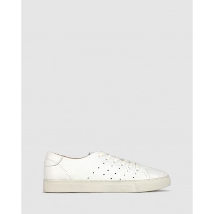 Nancy Leather Lifestyle Sneakers White by Airflex