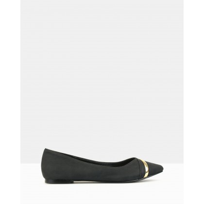 Paige Ballet Flats Black by Betts