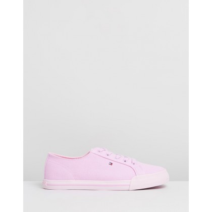 Pastel Essential Sneakers -Women's Pink Lavender by Tommy Hilfiger