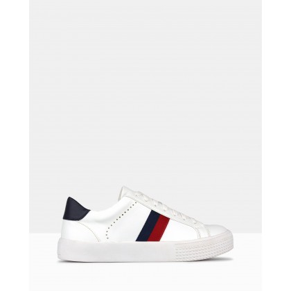 Patriot Striped Sneakers White by Betts