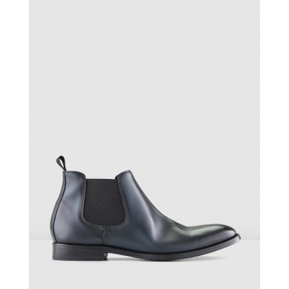 Patton Chelsea Boots Navy by Aquila