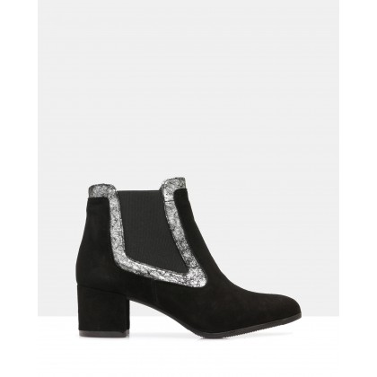 Ponsy Ankle Boots Black by Sempre Di