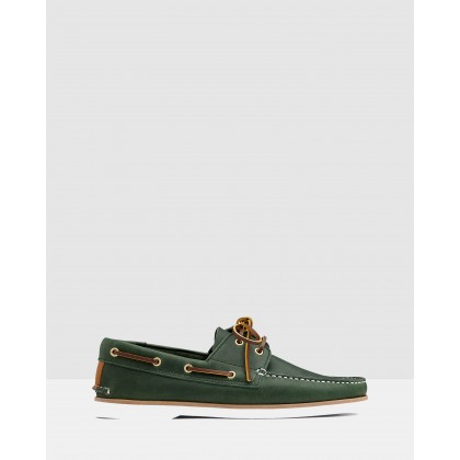 Port Boat Shoes Green by Aquila