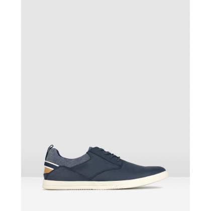 Racer Lace Up Lifestyle Shoes Navy by Zu