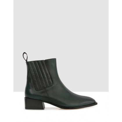 Randal Ankle Boots Green by Beau Coops