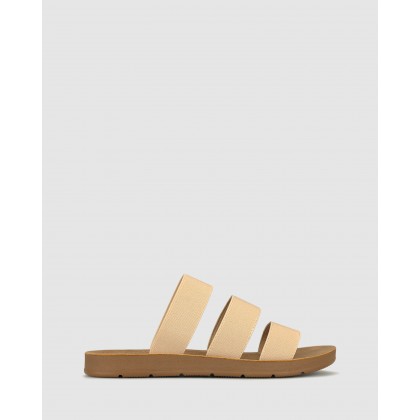 Rays Elastic Slip On Sandals Nude by Betts