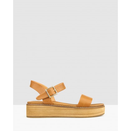 Renegade Flatform Sandals Tan by Betts