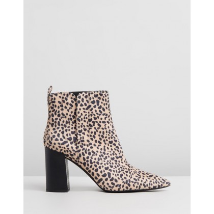 Rome Boots Leopard Microsuede by Spurr