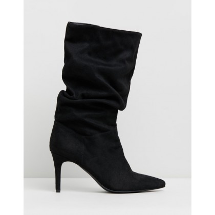 Samuel Boots Black Microsuede by Spurr