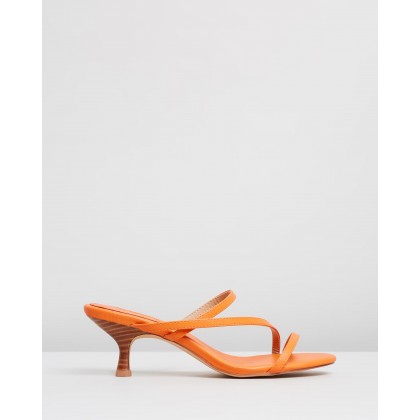 Talise Heels Orange Smooth by Spurr