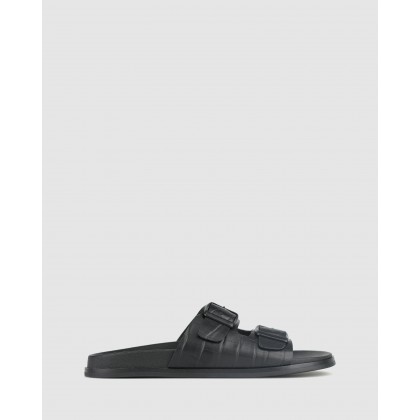 Vanessa Footbed Slip On Sandals Black by Betts