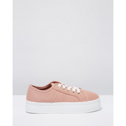 Willow Flatform Sneakers Ash Rose Canvas by Rubi