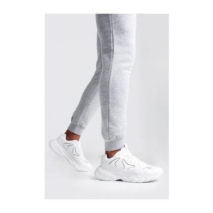 Reflective Edge Chunky Trainer in White