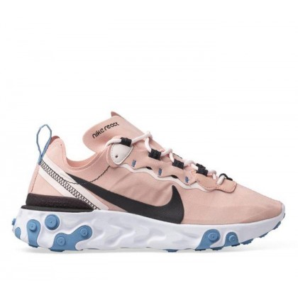Womens React Element 55 Coral Stardust/Oil Gry-Lt Pink