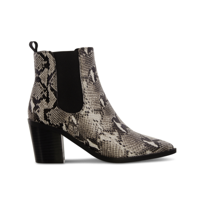 Sabrine Natural Snake Ankle Boots by Tony Bianco Shoes