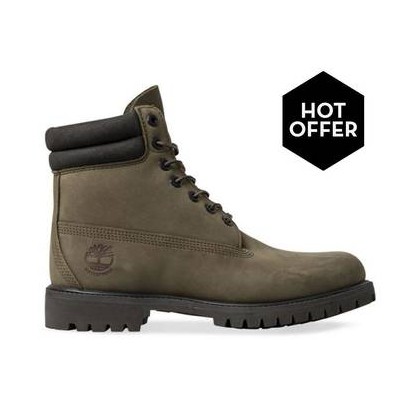 OIive Nubuck - Men's 6-Inch Double Collar Boot Mens Shoes by Timberland