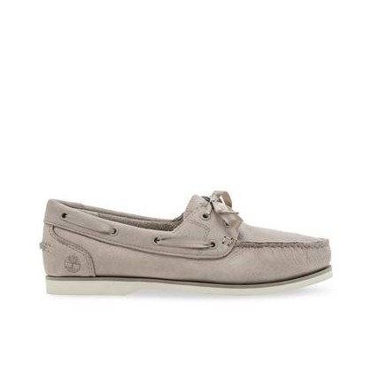 Light Taupe Nubuck - Women's Classic Unlined Boat Shoes Footwear Shoes by Timberland
