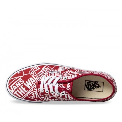 (Otw Repeat) Red/True White - Authentic Off The Wall Repeat Sale Shoes by Vans