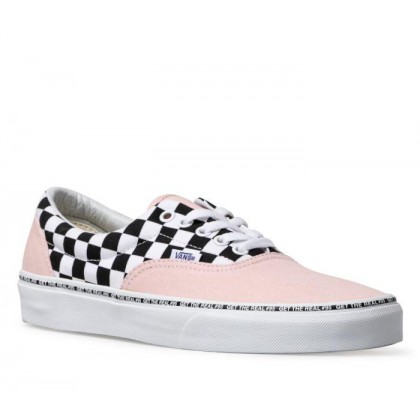 (Get The Real #95) Strawberry Cream/Checkerboard - Era Get The Real 95 Strawberry  Check Sale Shoes by Vans