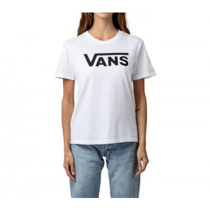 White - FLYING V CREW TEE WHITE Sale Shoes by Vans