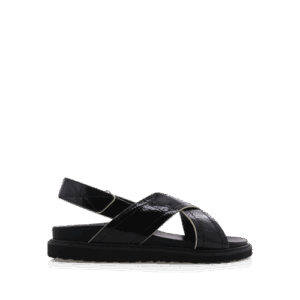 Zena - Black Crinkle Patent by Billini Shoes
