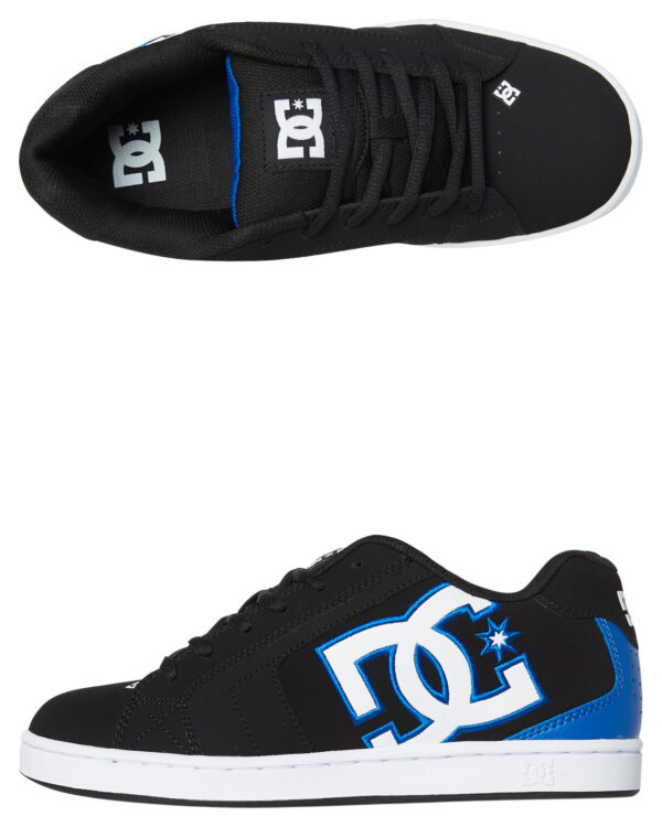 Mens Net Shoe Black Black Blue