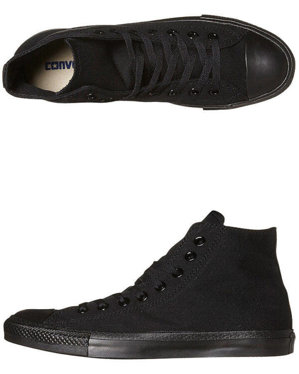 Mens Chuck Taylor All Star Hi Top Shoe Black Monochrome
