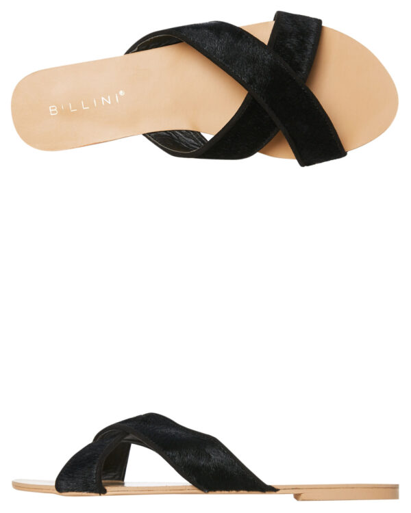 Womens Marsala Slide Black Pony