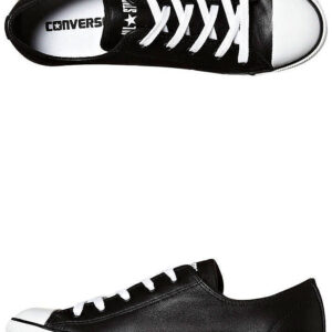 Chuck Taylor Womens All Star Dainty Leather Shoe Black