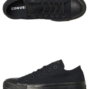 Womens Chuck Taylor Clean Lift Shoe Black