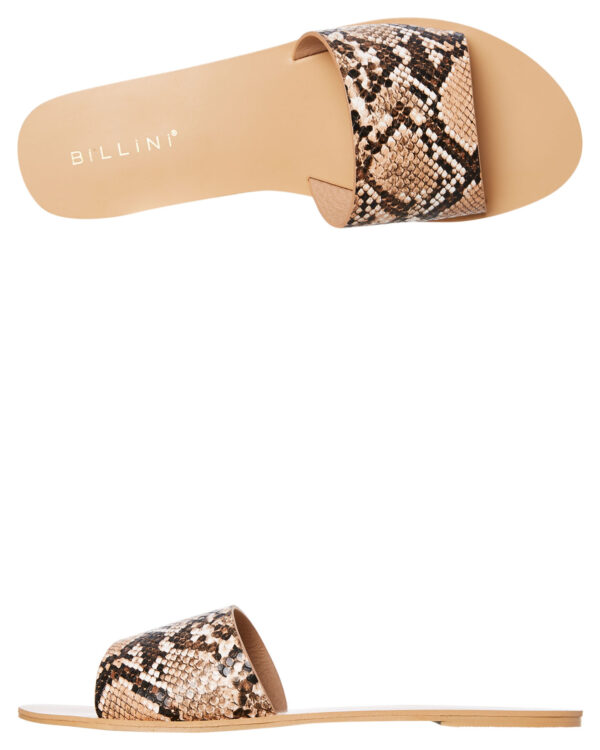 Womens Crete Slide Camel Snake